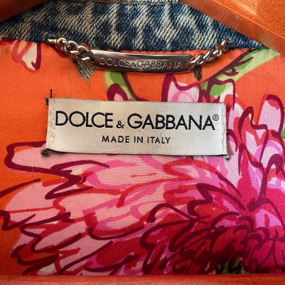 Vintage Authentic Dolce & Gabbana Women’s Jean Jacket, Circa 2003 - Picture 3 of 6